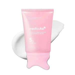 Medicube PDRN Collagen Gua Sha Neck Wrinkle Cream 90g – Creme Cou & Décollete – PDRN, Collagène & Effet Gua Sha – Anti Ridules