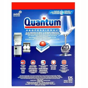 Finish Quantum Professional Pastilles Lave Vaisselle 125 T – Tablettes Lave Vaisselle Professionnelles – Nettoyage Puissant & Brillance