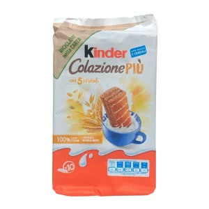 Kinder Colazione Piu 5 Cereali x10 – Gateau aux 5 Cereales | Gateau Moelleux pour Petit Dejeuner