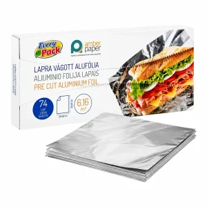 Every Pack Feuilles dAluminium Predecoupees 30,48 x 30,48 cm – 74 Feuilles