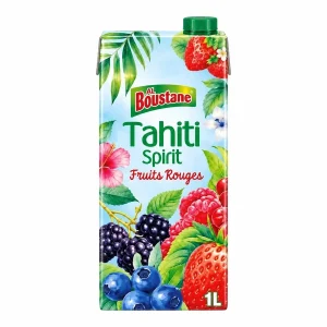 Boustane Tahiti Spirit Boisson Fruits Rouges 1L – Boisson Fruitée Rafraîchissante