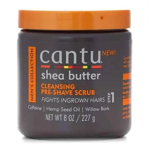 Cantu Mens Pre Shave Scrub Step 1 227g – Gommage Pre Rasage Anti Poils Incarnes