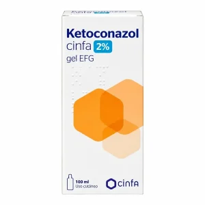 Ketoconazol Cinfa 2% Gel 100ml – Gel Antifongique pour Pellicules & Dermatite Seborrheique