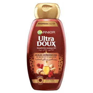 Garnier Ultra Doux Hammam Zeit Huile de Ricin & Amande 400ml – Shampooing Reparateur & Nourrissant