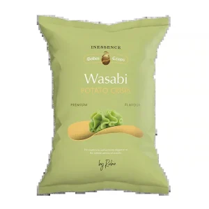 Inessence Golden Crisps Wasabi 125g – Chips de Pomme de Terre Saveur Wasabi
