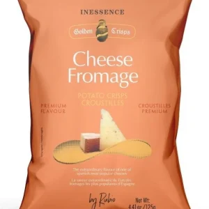 Inessence Golden Crisps Fromage 125g – Chips de Pomme de Terre au Fromage