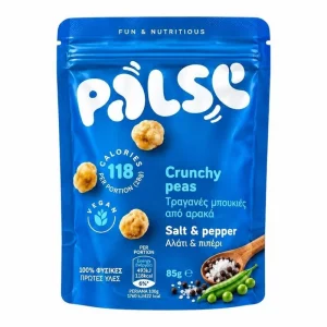 Palse Pois Croustillants Sel & Poivre 85g – Snack de Pois Grillés