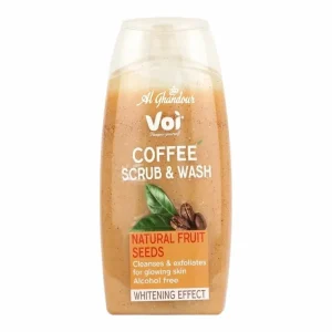 Voi Coffee Scrub & Wash 400ml – Gommage & Gel Douche Exfoliant au Cafe – Nettoyage & Peau Douce