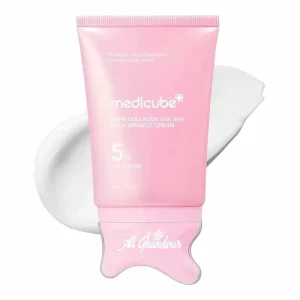 Medicube PDRN Collagen Gua Sha Neck Wrinkle Cream 90g – Creme Cou & Décollete – PDRN, Collagène & Effet Gua Sha – Anti Ridules
