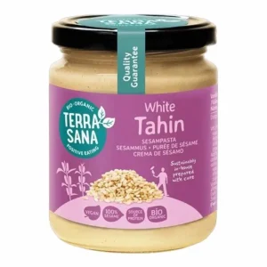 TerraSana White Tahin 250g – Puree de Sesame Blanc Bio – Tahini Biologique