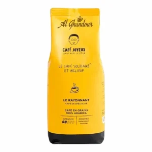 Cafe Joyeux Le Rayonnant Cafe en Grains 100% Arabica 1kg – Café de Spécialité