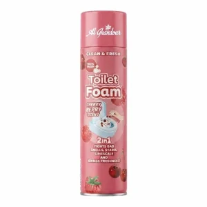 Clean & Fresh Toilet Foam Cherry Berry 750ml – Mousse Nettoyante WC 2 en 1 | Nettoyant Toilettes & Anti Odeurs