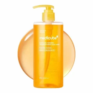 Medicube Kojic Acid Turmeric Vita Brightening Body Wash 400ml – Gel Douche Eclaircissant à lAcide Kojique & Curcuma | Soin Corps Eclat