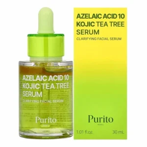 Purito Seoul Azelaic Acid 10 Kojic Tea Tree Serum 30ml – Sérum Visage Anti Imperfections & Anti Taches