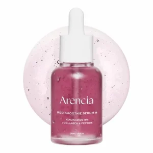 Arencia Red Smoothie Serum 8 30ml – Sérum Visage 8% Niacinamide, Collagène & Peptides