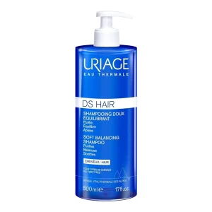Uriage DS Hair Shampooing Doux Equilibrant 500ml – Shampooing Purifiant & Apaisant pour Cuir Chevelu Sensible