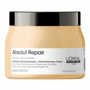 LOreal Professionnel Serie Expert Absolut Repair Masque 500ml – Masque Capillaire Réparateur & Restructurant pour Cheveux Secs et Abîmés