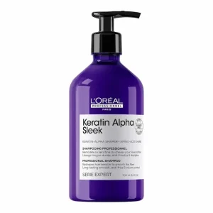 LOreal Professionnel Serie Expert Keratin Alpha Sleek Professional Shampoo 500ml – Shampooing Lissant Anti Frisottis