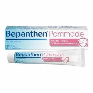 Bepanthen Pommade 5% Dexpanthenol 100g – Pommade Protectrice pour Irritations de la Peau & Erytheme Fessier