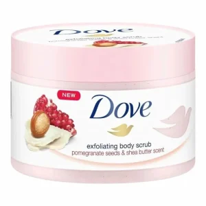 Dove Gommage Corps Grenade & Karite 225g – Exfoliant Hydratant