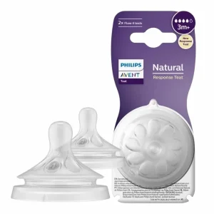 Philips Avent Natural Response Tetines Debit 4 x2 – Tétines Biberon dès 3 Mois