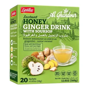 Lipatea Boisson Instantanée Miel Gingembre Corossol 20 Sachets