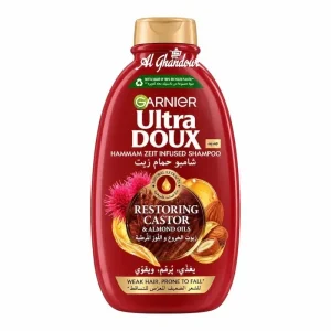 Garnier Ultra Doux Hammam Zeit Huile de Ricin & Amande 400ml – Shampooing Reparateur & Nourrissant
