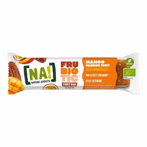 NA! Organic Frubiotic Fruit Bar Mangue & Fruit de la Passion 32g – Barre de Fruits Bio Sans Sucre
